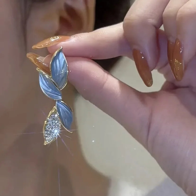 Korean Leaf Earrings