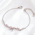 Sweet Heart Bow Ring Necklace & Bracelet