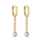CZ Small Hoop Stud Earrings