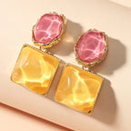 French Elegant Stone Earrings