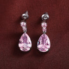 Elegant CZ Teardrop Earrings