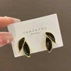 Korean Leaf Earrings