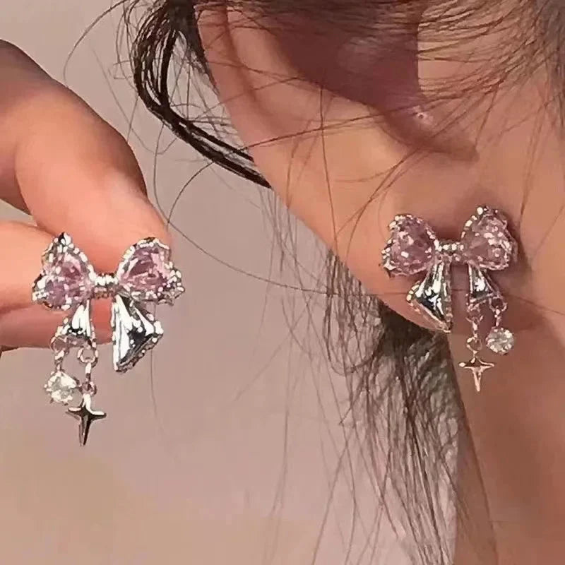 Y2K Butterfly Bow Earrings