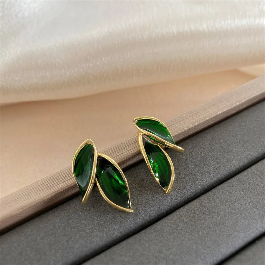 Korean Leaf Earrings
