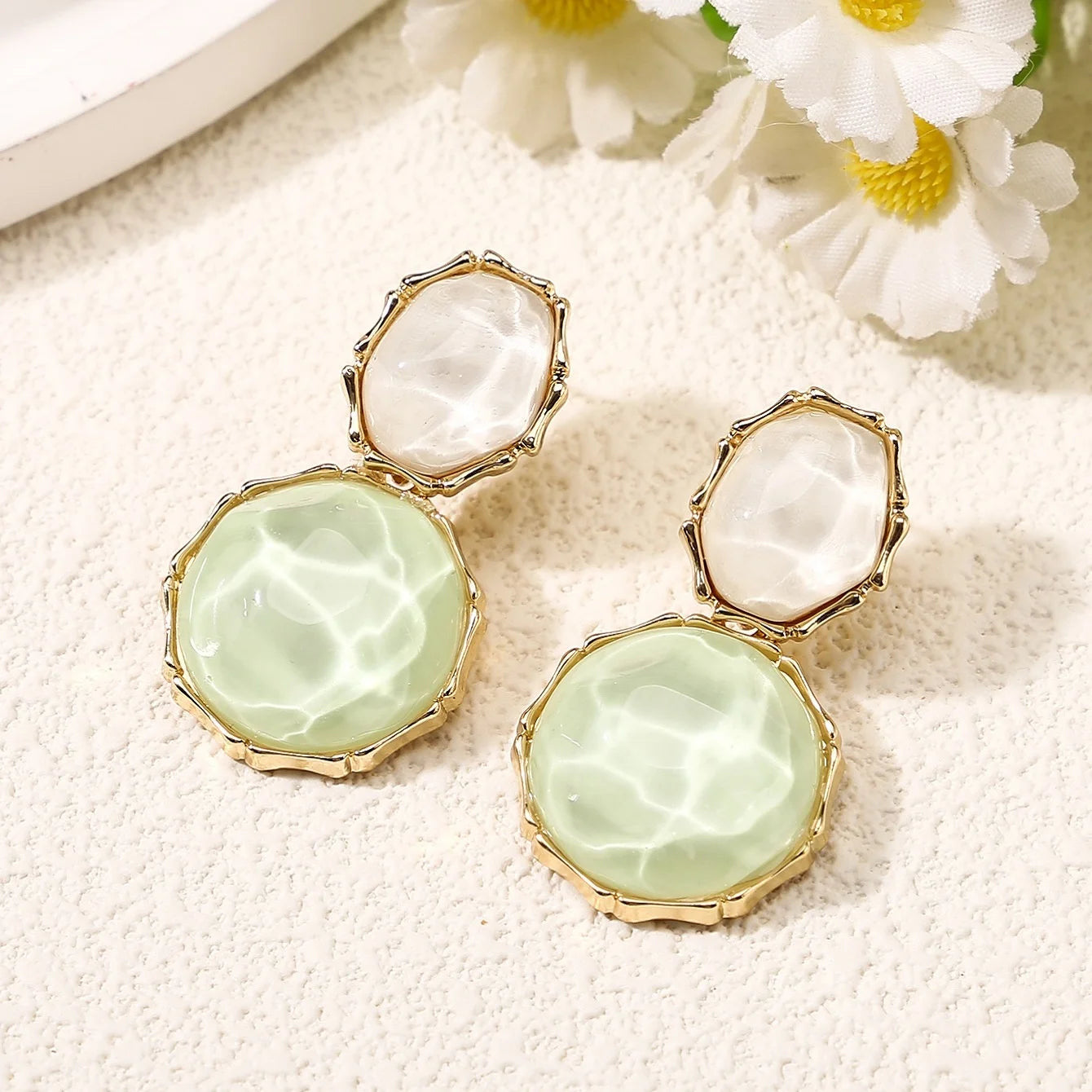 Candy Color Acrylic Earrings
