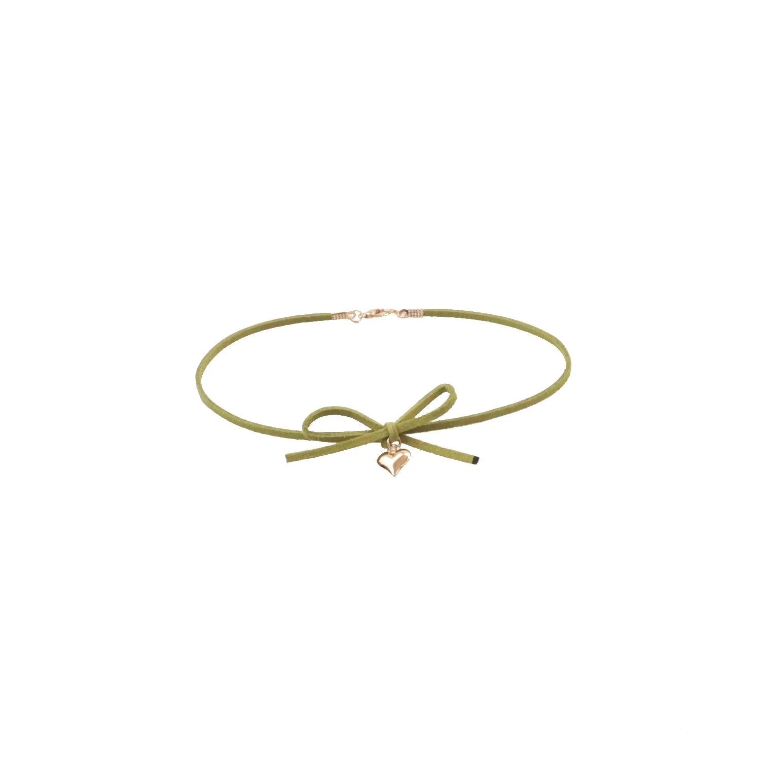 Cute Green Flower Choker Necklace