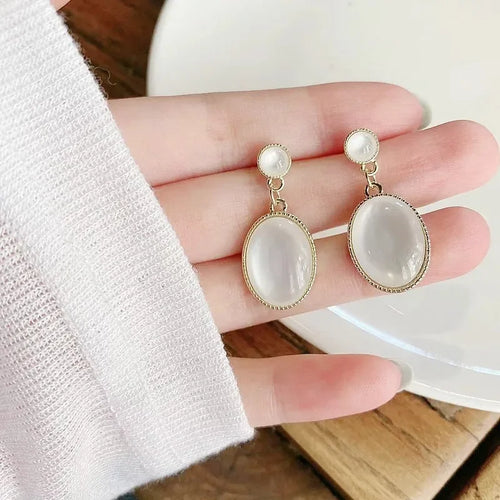 Dreamy Opal Drop Earrings