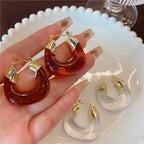 U-Shape Acrylic Dangle Earrings