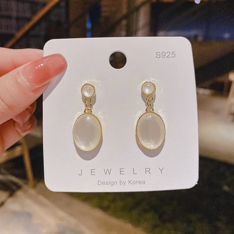 Dreamy Opal Drop Earrings