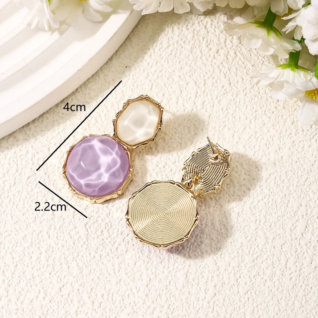 Candy Color Acrylic Earrings