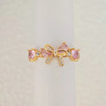 Sweet Heart Bow Ring Necklace & Bracelet