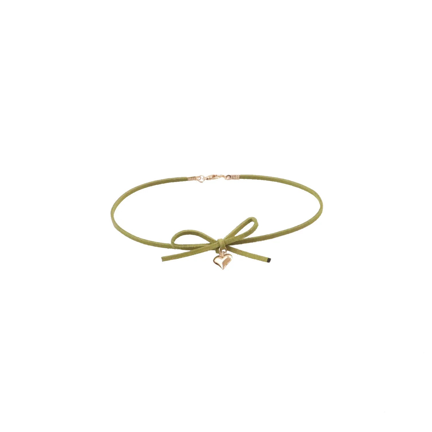 Cute Green Flower Choker Necklace