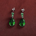 Elegant CZ Teardrop Earrings