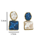 French Elegant Stone Earrings