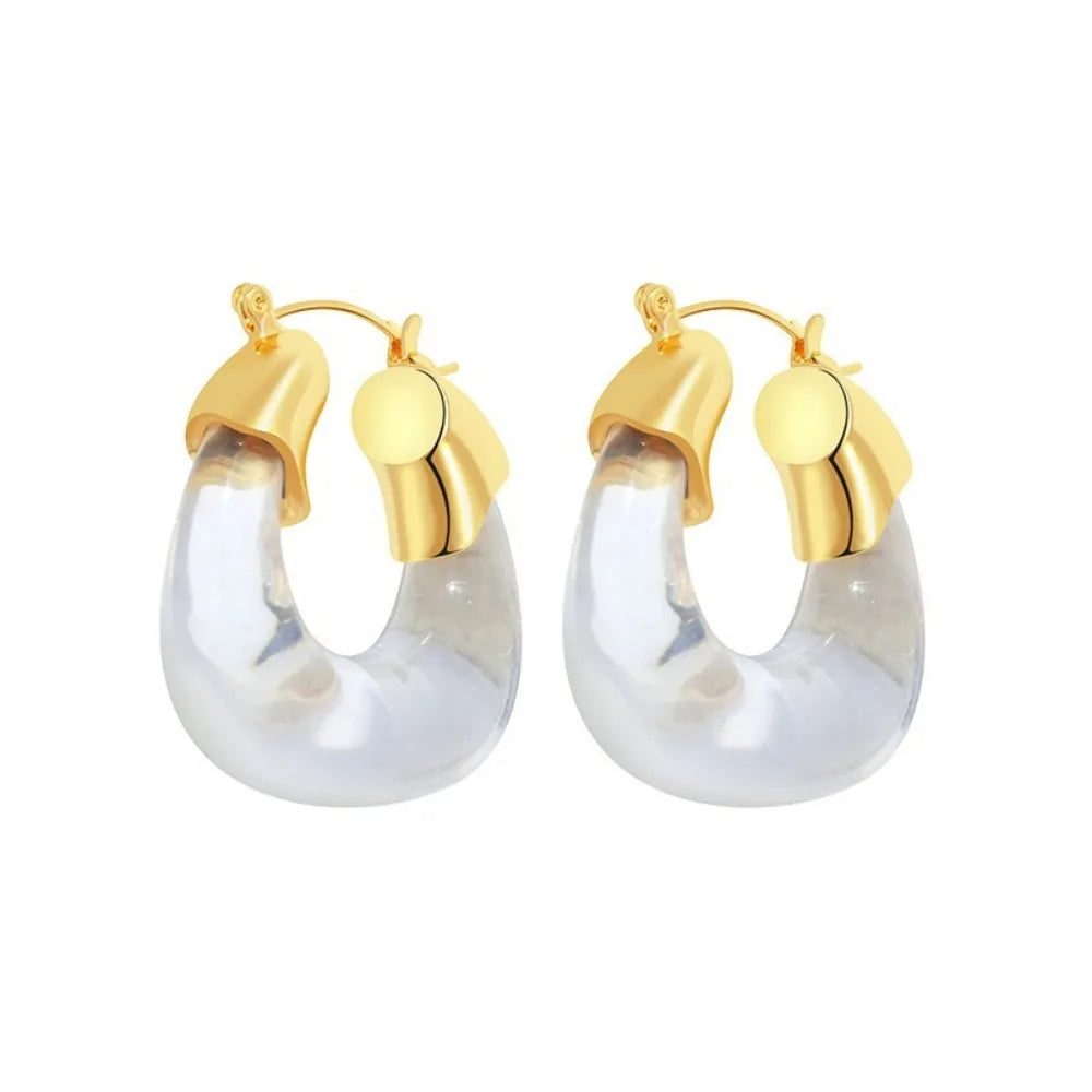 U-Shape Acrylic Dangle Earrings