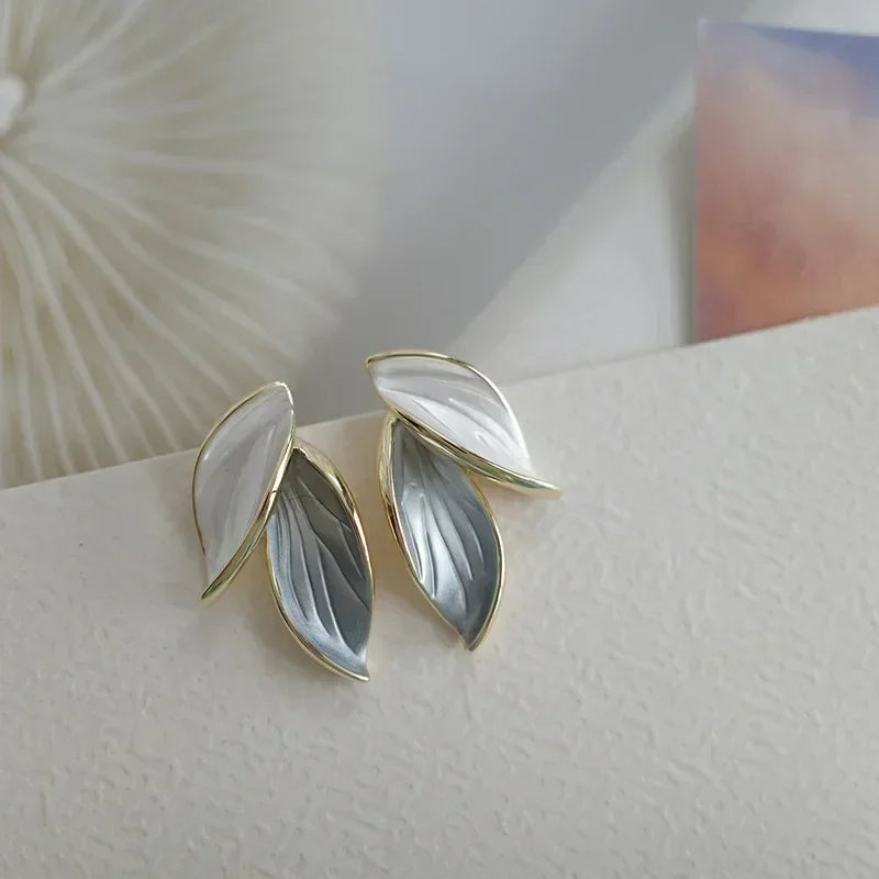 Korean Leaf Earrings