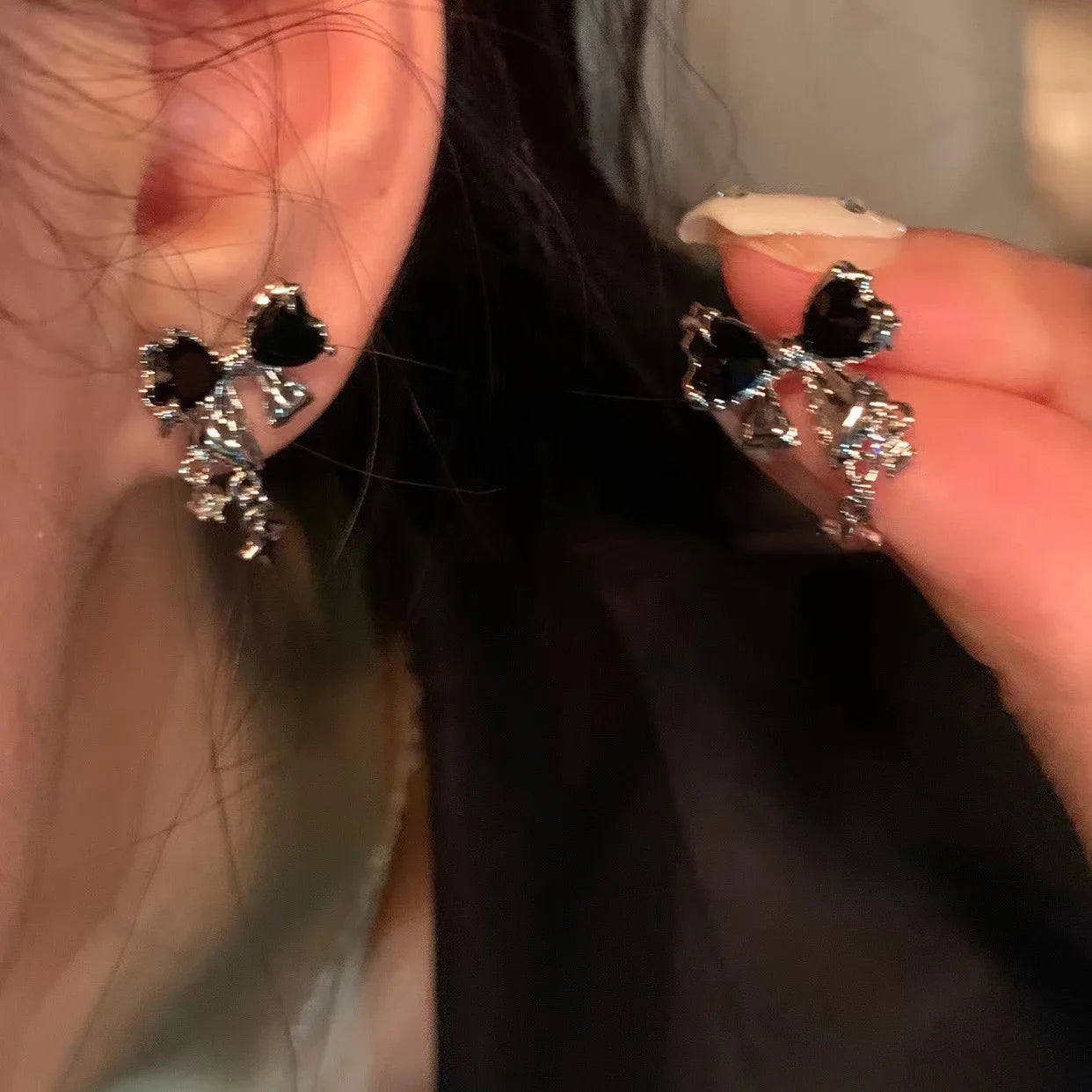 Y2K Butterfly Bow Earrings