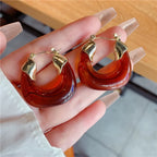U-Shape Acrylic Dangle Earrings