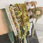 Cute Green Flower Choker Necklace