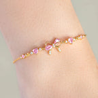 Sweet Heart Bow Ring Necklace & Bracelet